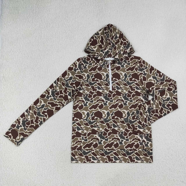 GT1713 RTS NO MOQ （In stock）Adult Women Camouflage Long Sleeve Zip Up Hoodie Outdoor Tops