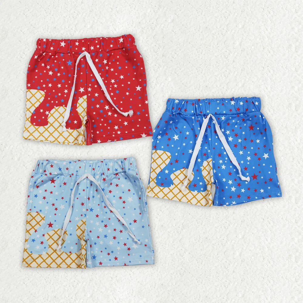 10.3 RTS Sibling 3 Colors Baby Boys Drip Stars Pockets Team Shorts Bottom