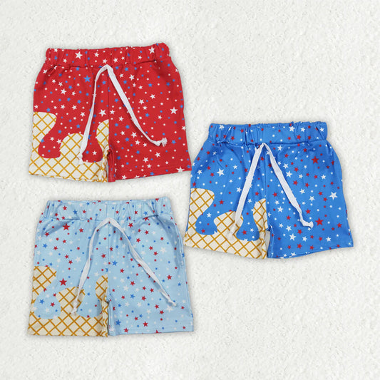 10.3 RTS Sibling 3 Colors Baby Boys Drip Stars Pockets Team Shorts Bottom