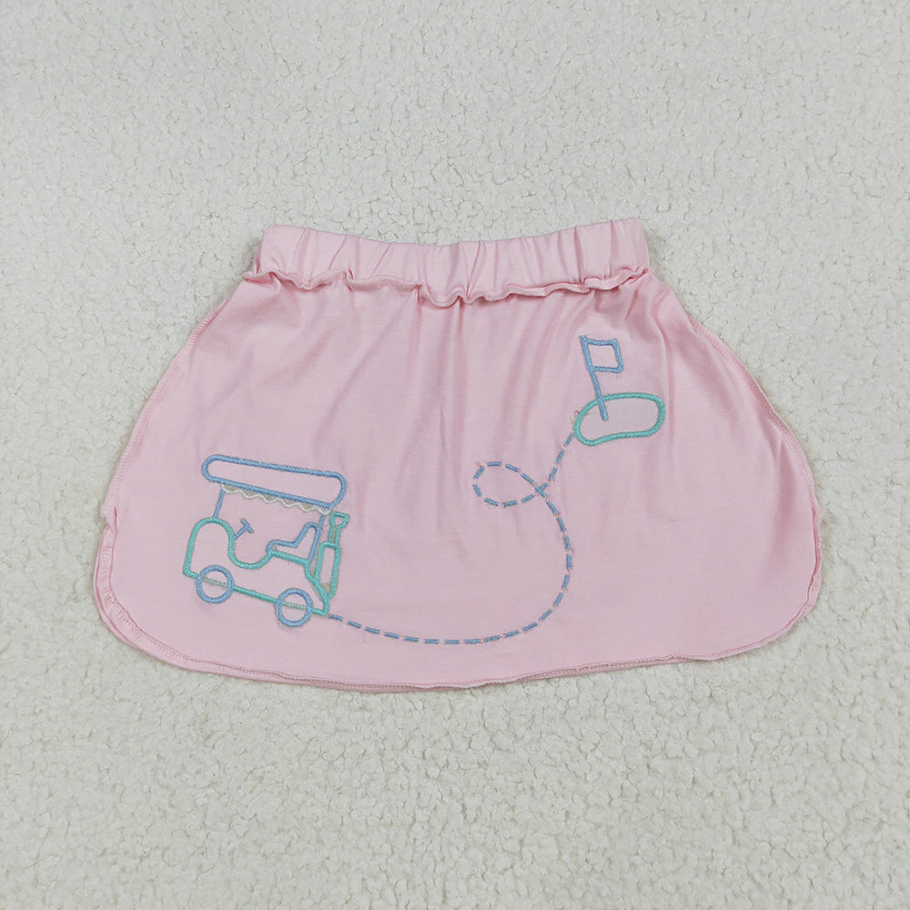 4.23 GLK0071 RTS NO MOQ Baby Girls Skirt  Pink golf kids girls summer skirt