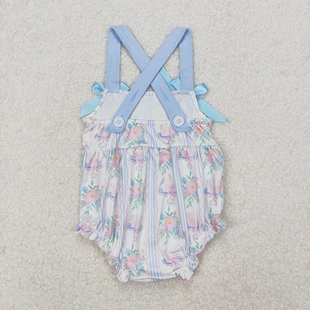 6.04  SR2698 New Rts No Moq 8-9 Days By Air Arrived it Baby Infant Girls Flowers Cakes Straps Bows Rompers