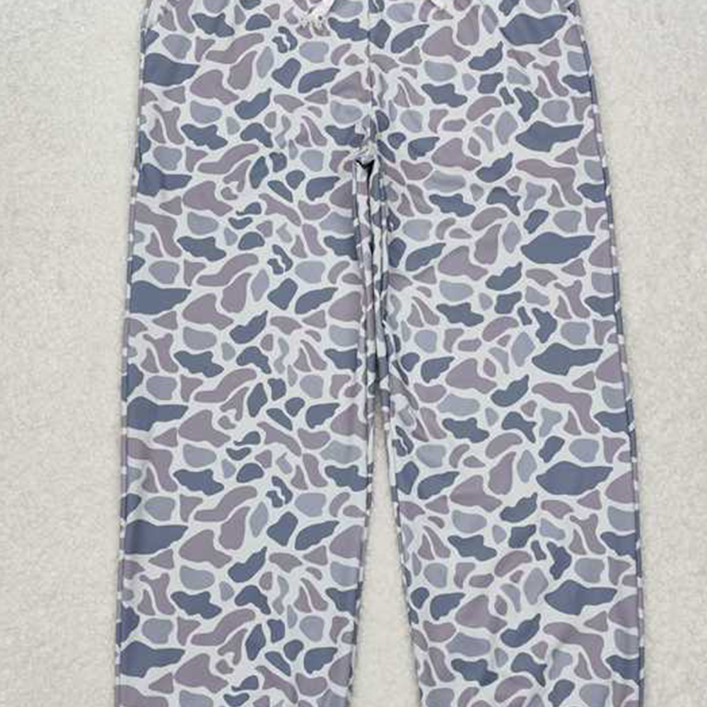 USA Shop (in stock)P0727 RTS NO MOQ Grey camo adult women pocket pants