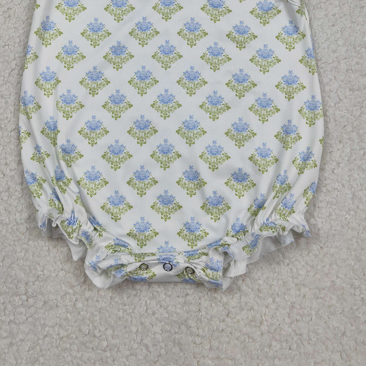 3.6 RTS NO MOQ （In stock）SR3662 Children's Fashion Romper Baby Girls Sleeveless Flowers Plaid Collar Ruffle Rompers
