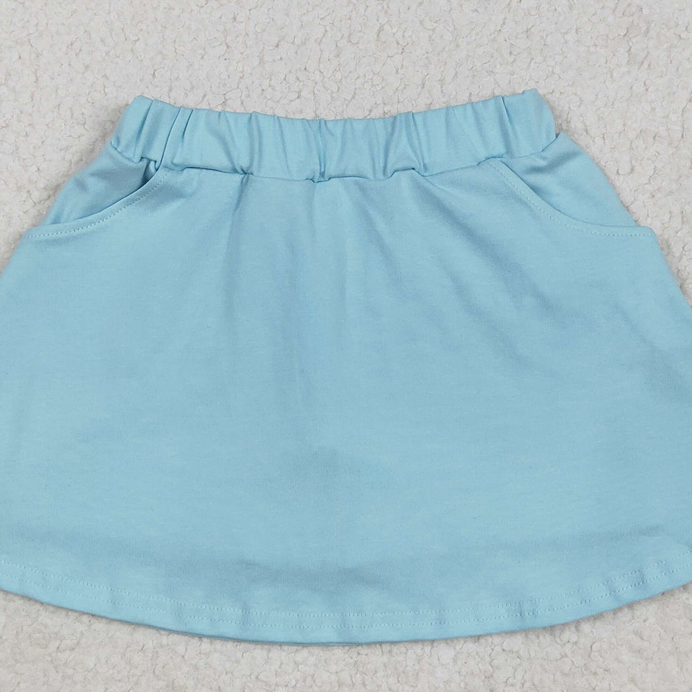 GLK0065 RTS NO MOQ Baby Girls Skirt Baby Girls Aqua Pocket Yoga Active Wear Skort