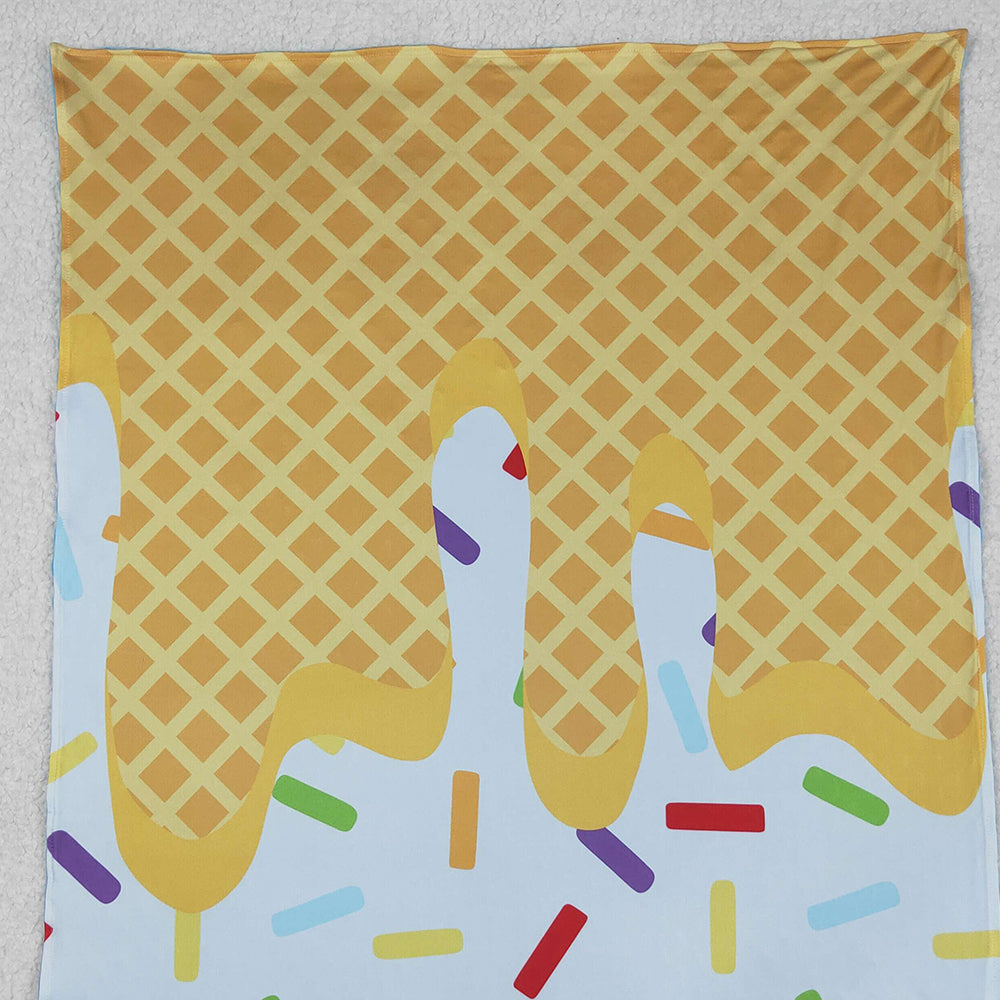 6.12 BL0200 RTS NO MOQ  Baby Blankets Baby Kids Blue Team Blankets