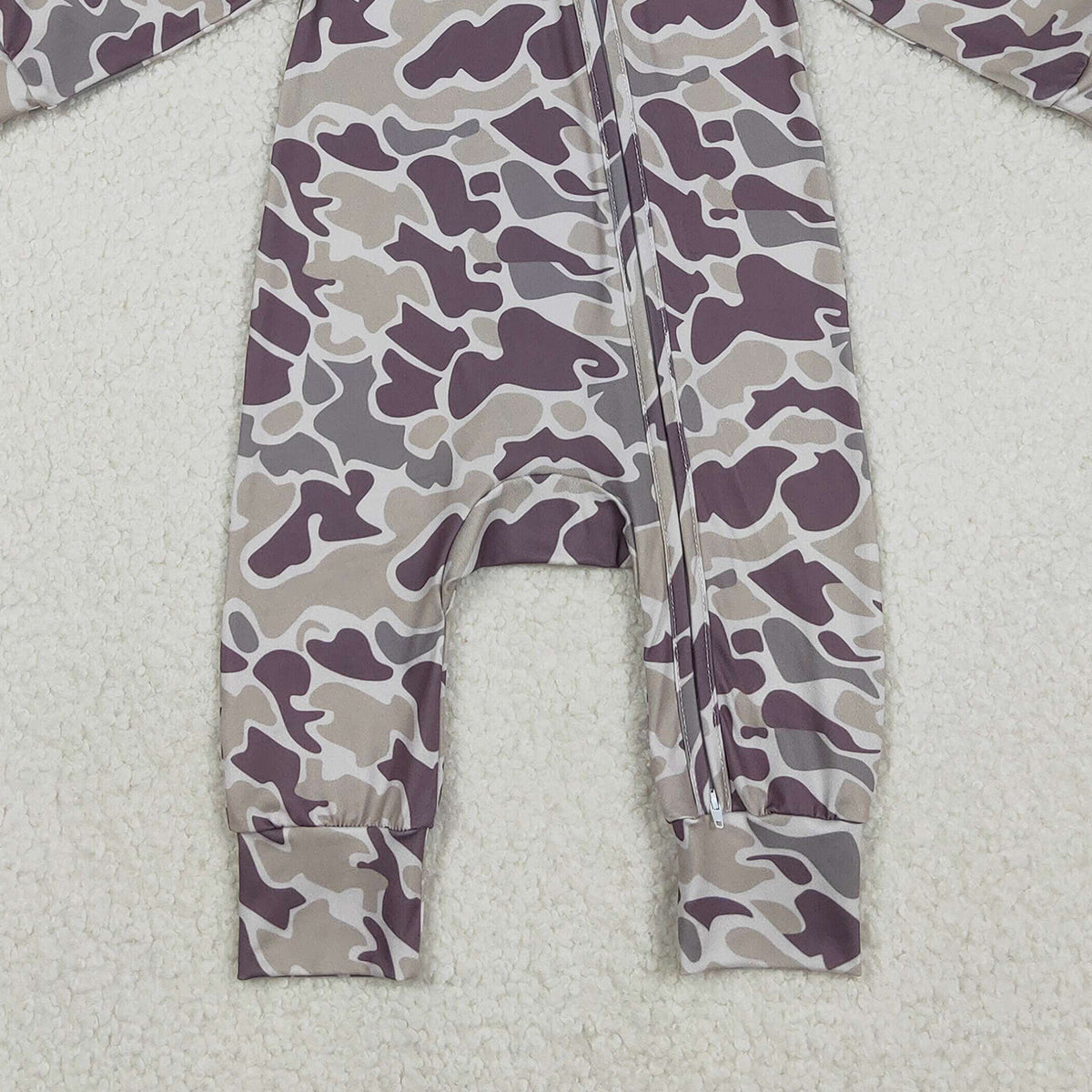 11.12 RTS NO MOQ （In stock）LR2811 Baby Boys Southern Grey Camo Hoodie Two Way Converbitle Rompers