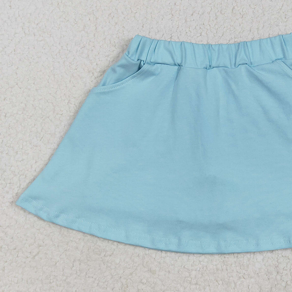 GLK0065 RTS NO MOQ Baby Girls Skirt Baby Girls Aqua Pocket Yoga Active Wear Skort