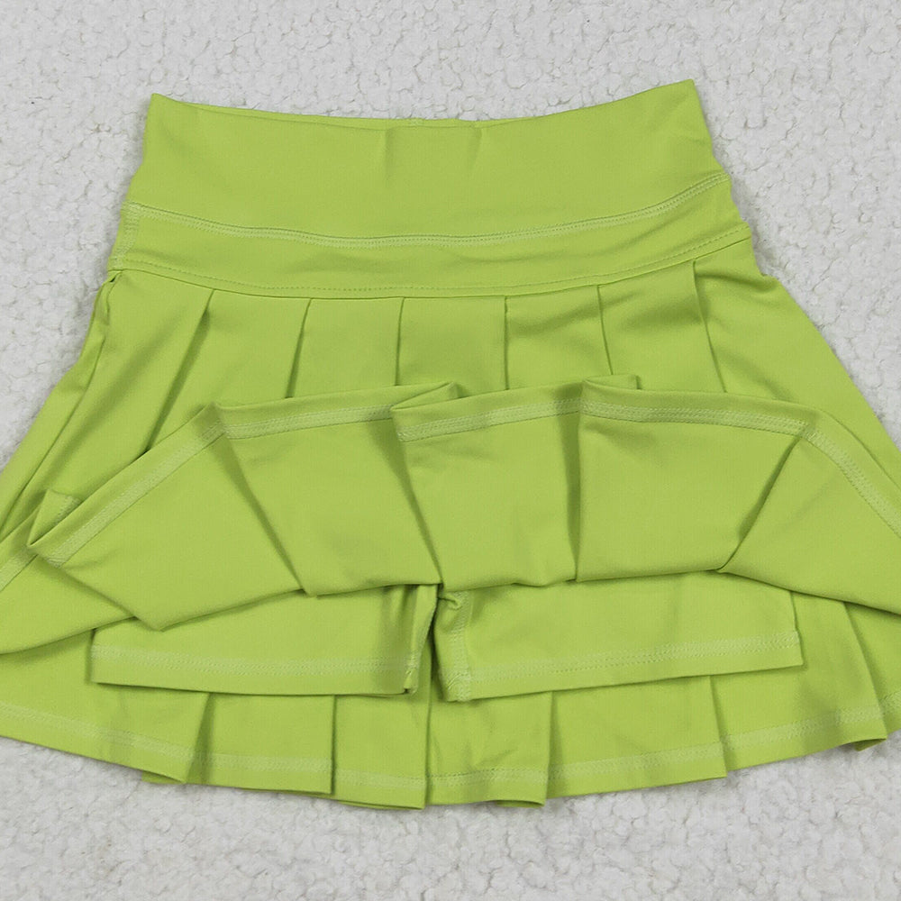 7.23 GLK0081 RTS NO MOQ Baby Girls Summer Yoga Skirt Baby Girls Aqua Yoga Active Wear Skirt