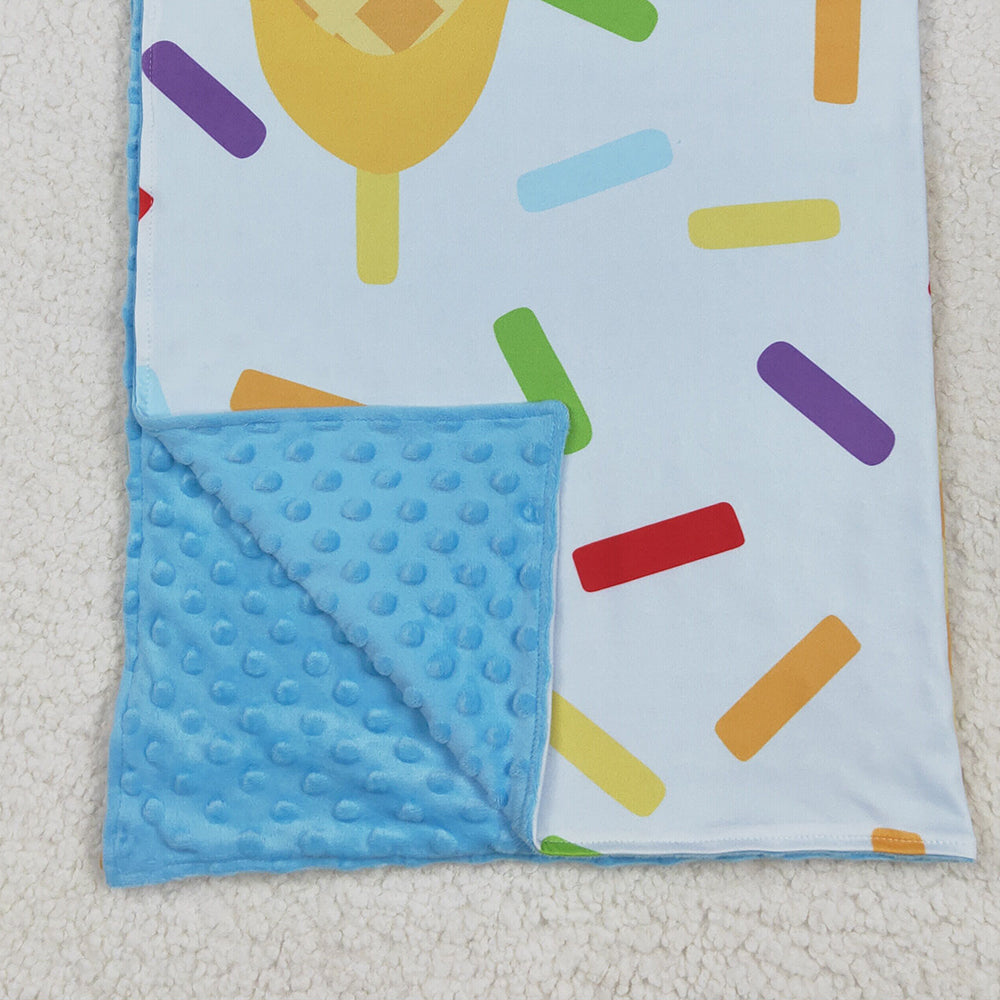 6.12 BL0200 RTS NO MOQ  Baby Blankets Baby Kids Blue Team Blankets