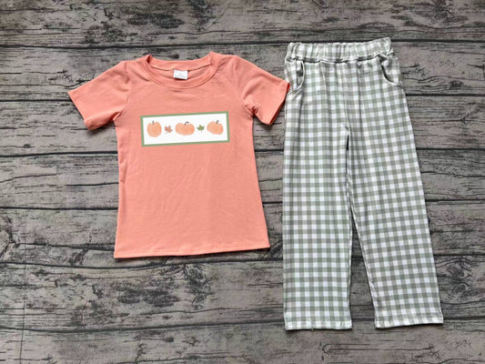 BSPO0451  Pre-order baby boys clothes short sleeve top with trousers kids summer set
