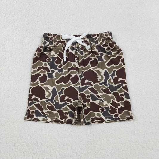 USA Warehouse (IN STOCK) SS0735 Baby Boys Southern Dark Khaki Camo Pockets Shorts Bottom