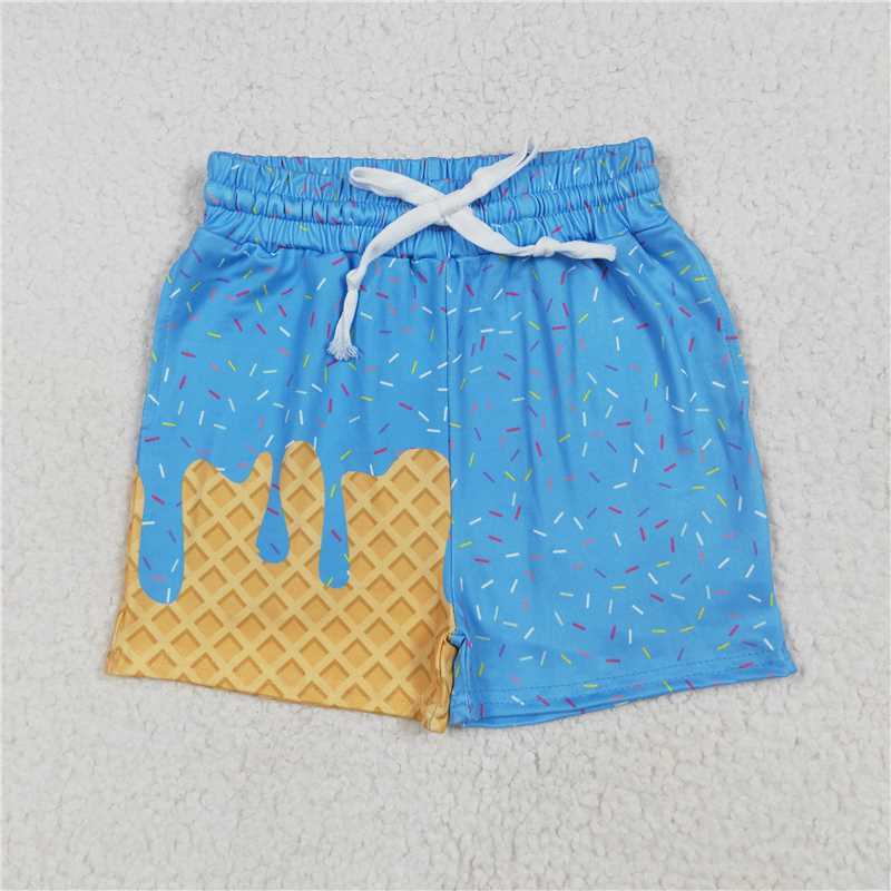11.13 RST Sibling Baby Boys Ice Cream Drip Sprinkles Stars Summer Shorts Bottoms