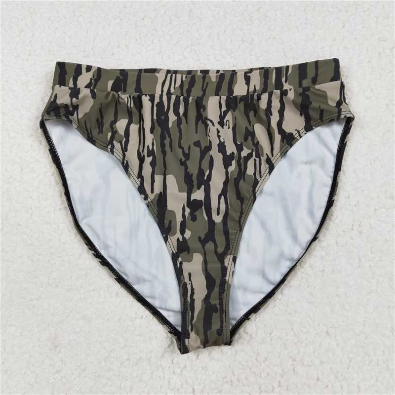 USA Warehouse (IN STOCK) S0563+S0564 Grey camo adult women summer swim clothes sets