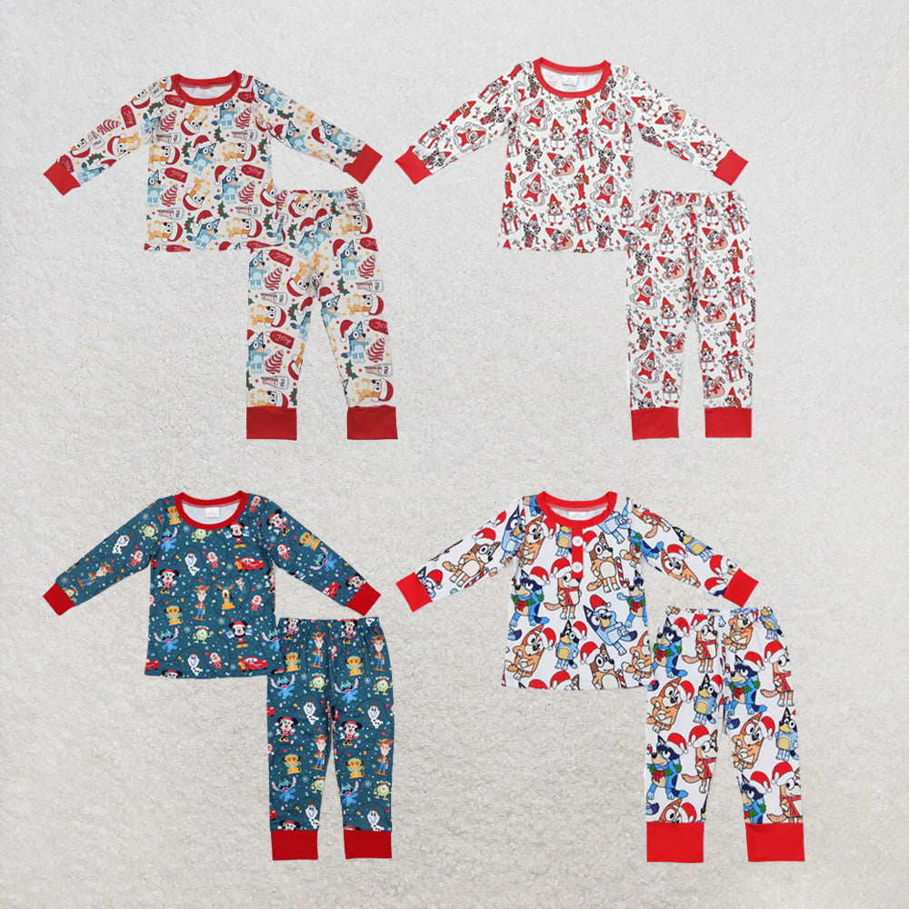 RTS Sibling Baby Boys Christmas Top Pants Pajamas Clothes Sets
