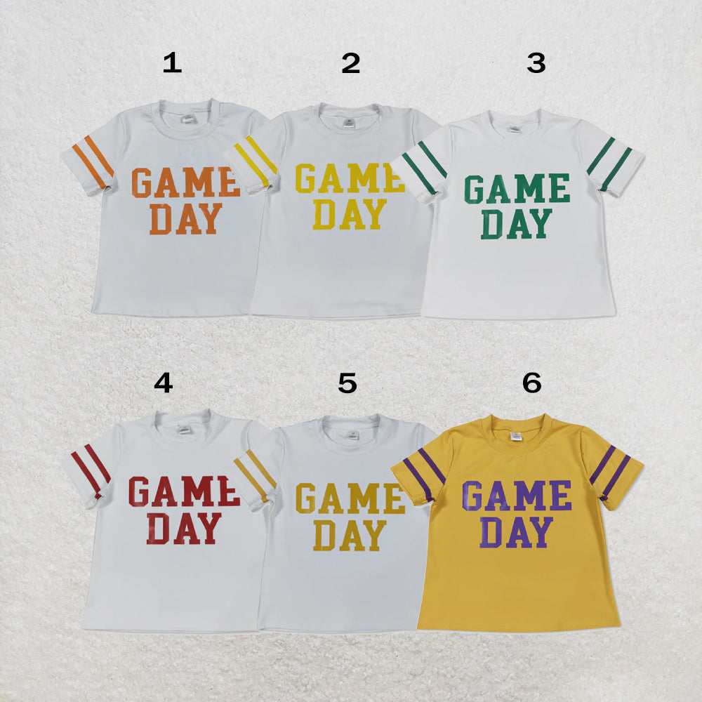RTS Sibling Baby Girls Game Day Yoga Active Team Tee Shirts Tops