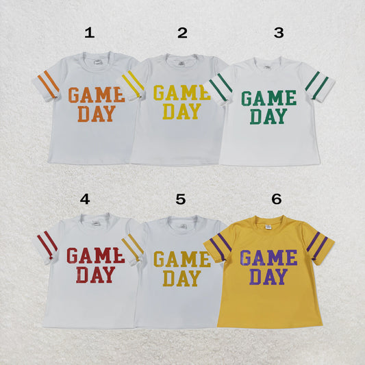 RTS Sibling Baby Girls Game Day Yoga Active Team Tee Shirts Tops