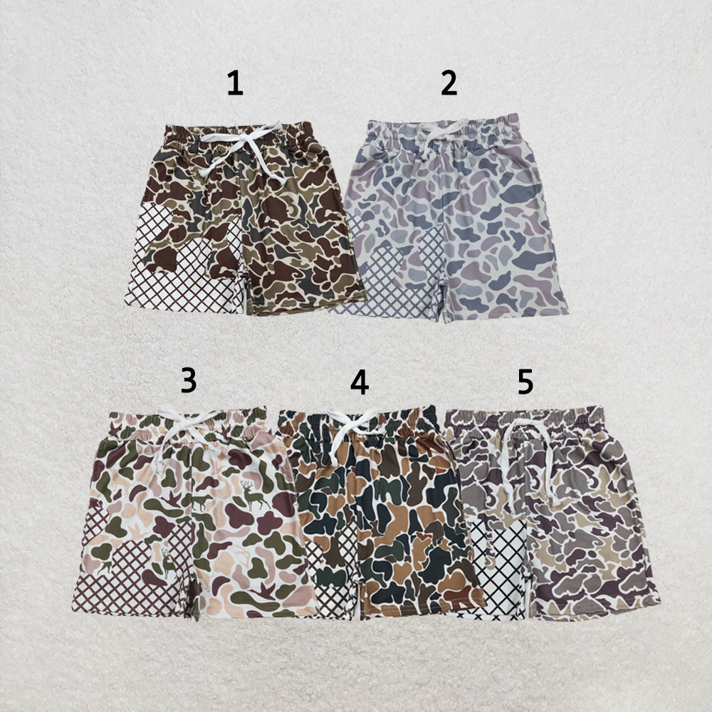 RTS Sibling Baby Boys Camo Drip Pockets Southern Hunting Shorts Bottom