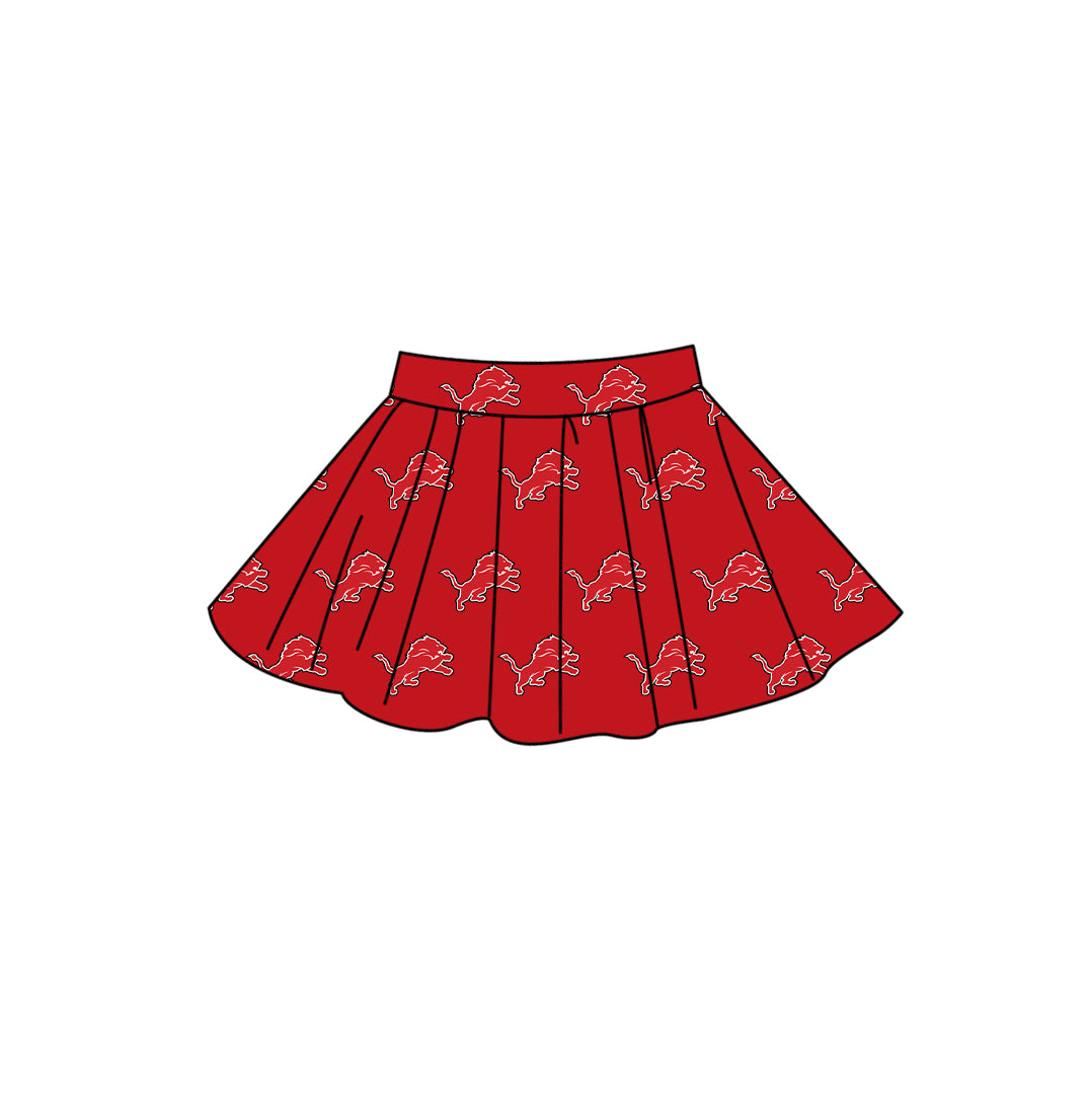 CUSTOM MOQ 5 summer teams Baby Girls Summer Casual Solid Color Summer Team Skirt