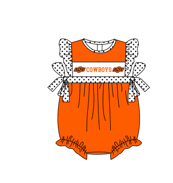 CUSTOM MOQ 5 Sibling Baby Kids Orange Top Shorts Clothes Set Knee Length Dress Rompers