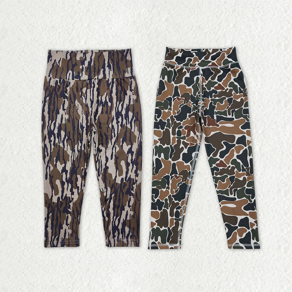 3.20 RTS Sibling Baby Girls Southern Camo Yoga Active Leggings Pants Bottom