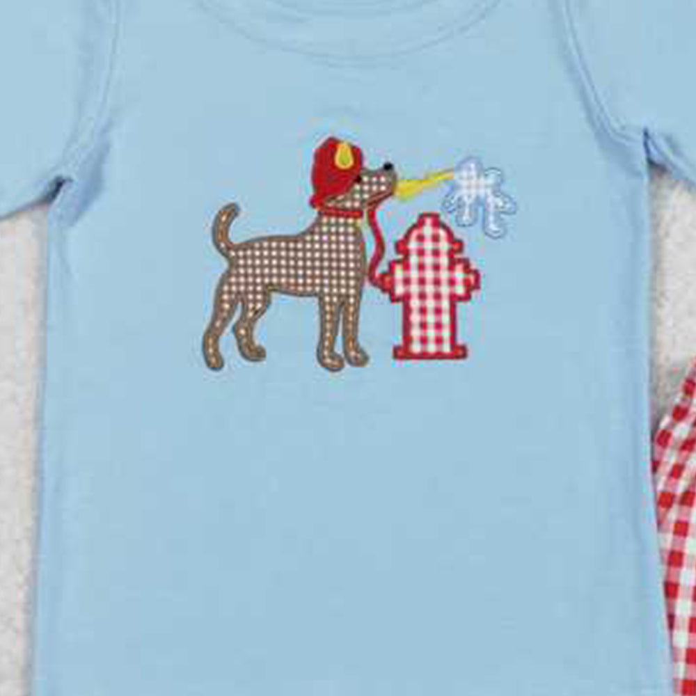 BSSO0377 New Rts No Moq 8-9 Days By Air Arrived it Back the Red Dog Plaid Shorts Kids Boys Outfits Top Matching Set Boys Clothing Plaid Pattern Comfortable Fit for Children