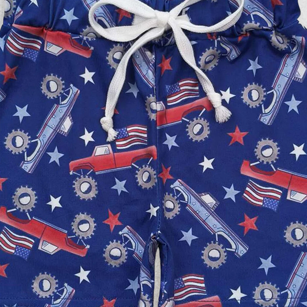 SS0205RTS NO MOQ Baby Boys Summer Shorts  Jeep star navy blue shorts