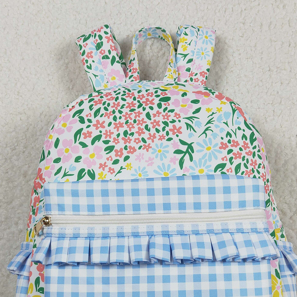 RTS NO MOQ （In stock）BA0097 Baby Bags Baby Girls Children Colorful Flowers Back Bags