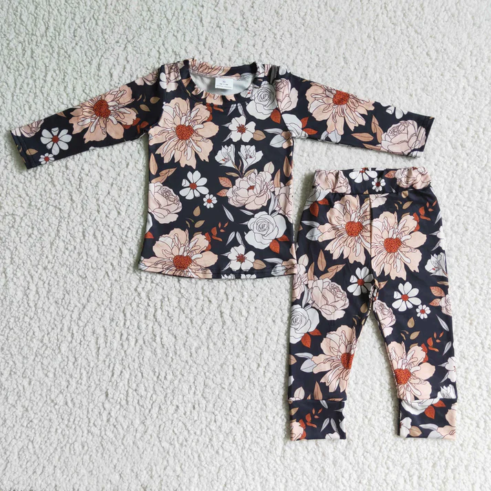 Sibling Baby Kids Fall Shirt Pants Pajamas