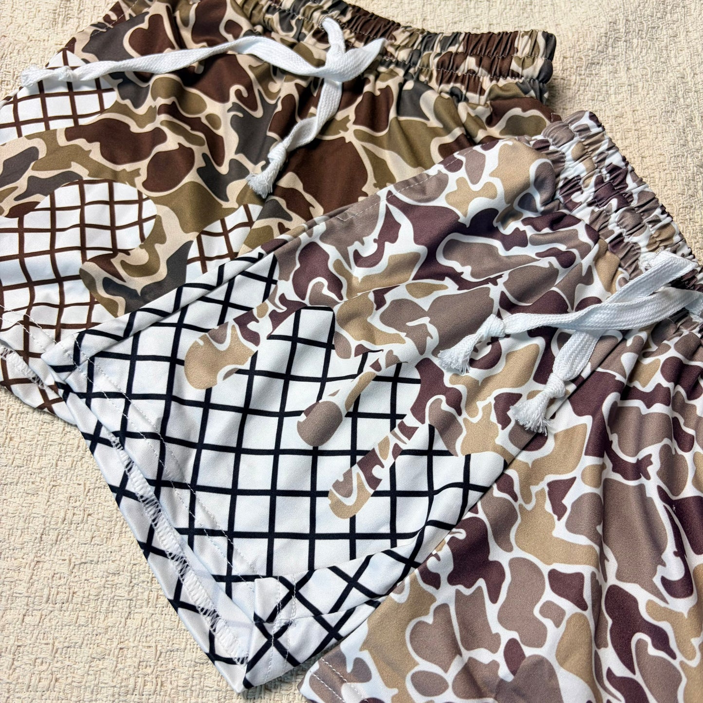 5.5 RST Sibling Baby Boys Camo Drip Pockets Southern Hunting Shorts Bottom