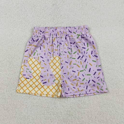 RTS Sibling milk silk Baby Boys Sprinkles Drip Team Print Elastic Waist Casual Shorts Bottom