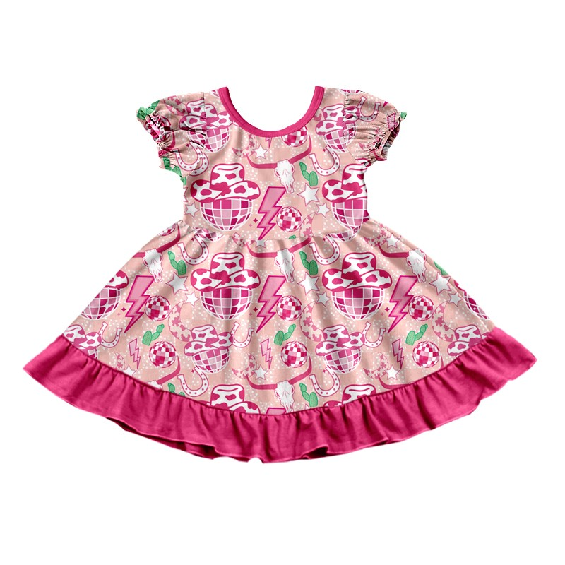 GSD0739  Pre-order baby girl clothes pull sleeves summer dress