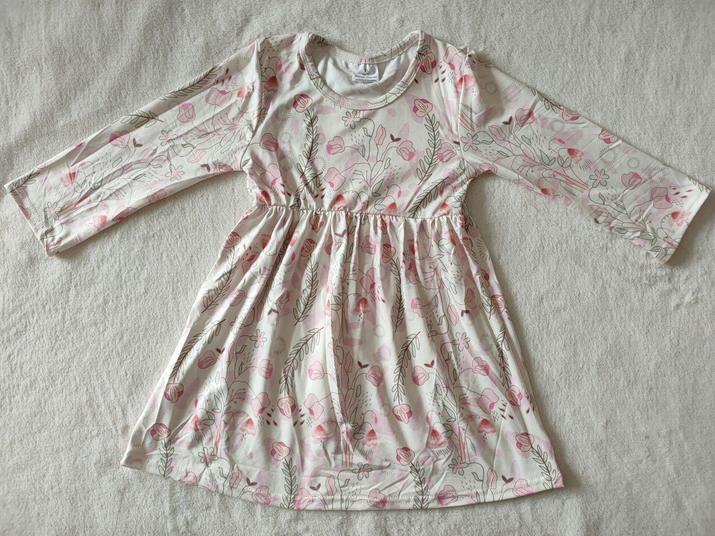 9.18 RTS NO MOQ（In stock）G3-4-4. Baby Girls Winter Dress Floral long skirt