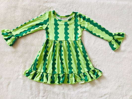 9.22 RTS NO MOQ（In stock）G3-12-4. 2Baby Girls Winter Dress Watermelon long-sleeved skirt