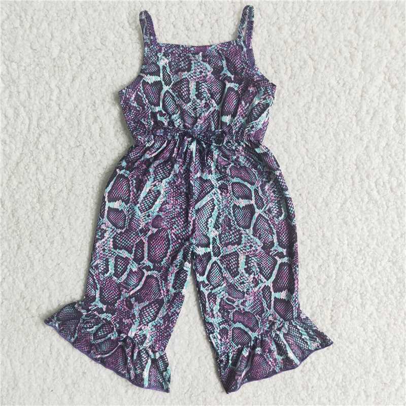 C16-18  Purple leopard soft romper