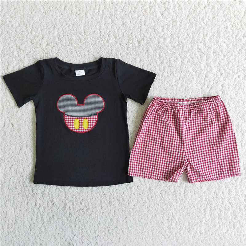 D5-15 Sales New RTS No Moq Promotion baby boys character lattice outfits
