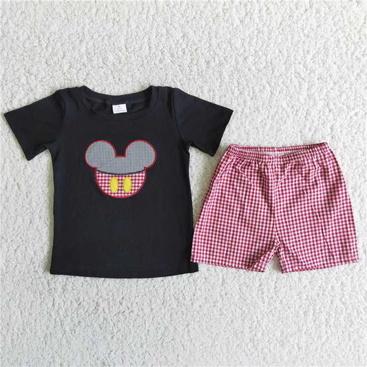 D5-15 Sales New RTS No Moq Promotion baby boys character lattice outfits