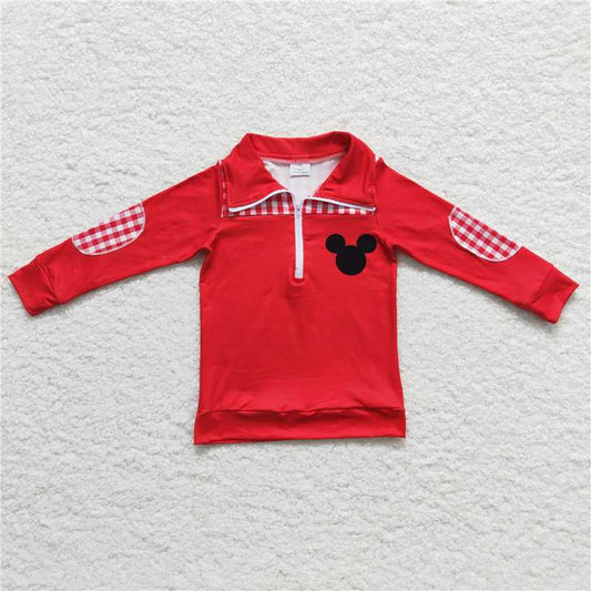 6 A11-5  Boys Red pullover