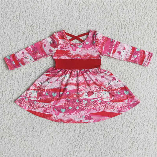 6 A2-5  Valentines hotpink dresses