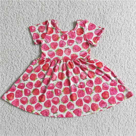 GSD0007 Pink strawberry dress