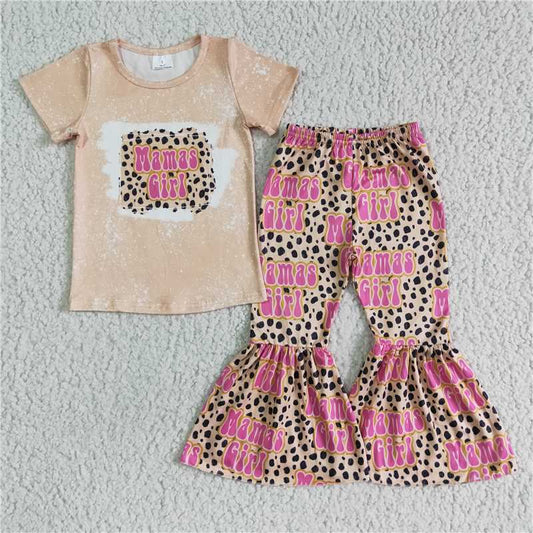 GSPO0078 Girls mamas Girl short-sleeved trousers suit