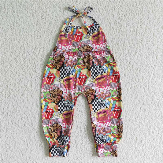 SR0054 Baby girls Mouth Jumpsuits