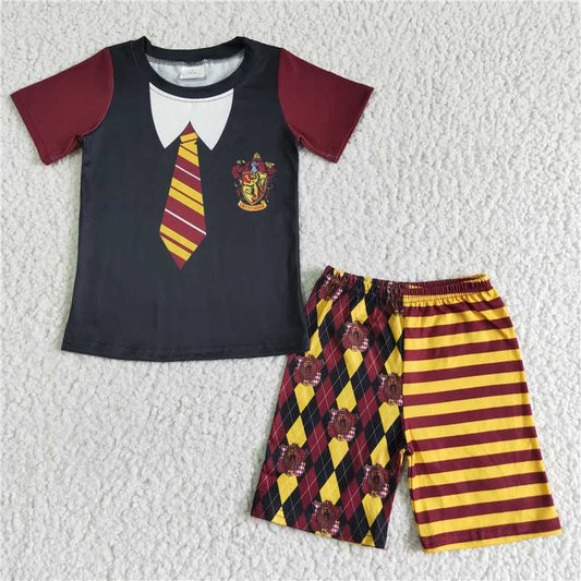 BSSO0083 Baby boys magic school cartoon halloween sets