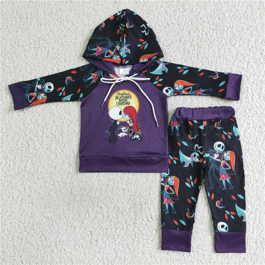 BLP0030 Boys Corpse Bride Hooded Long Sleeve Pants Set