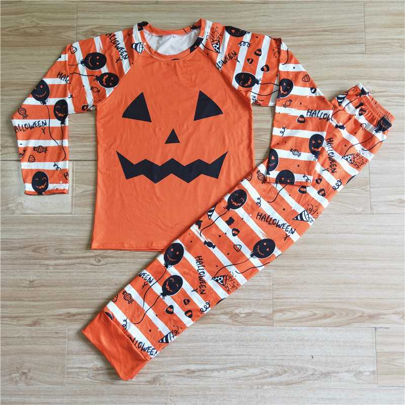BLP0021  Father Adult men Halloween face pajamas clothes sets