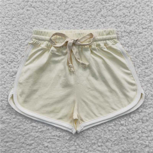SS0095  Baby Girls Ivory Summer Sports Design Shorts