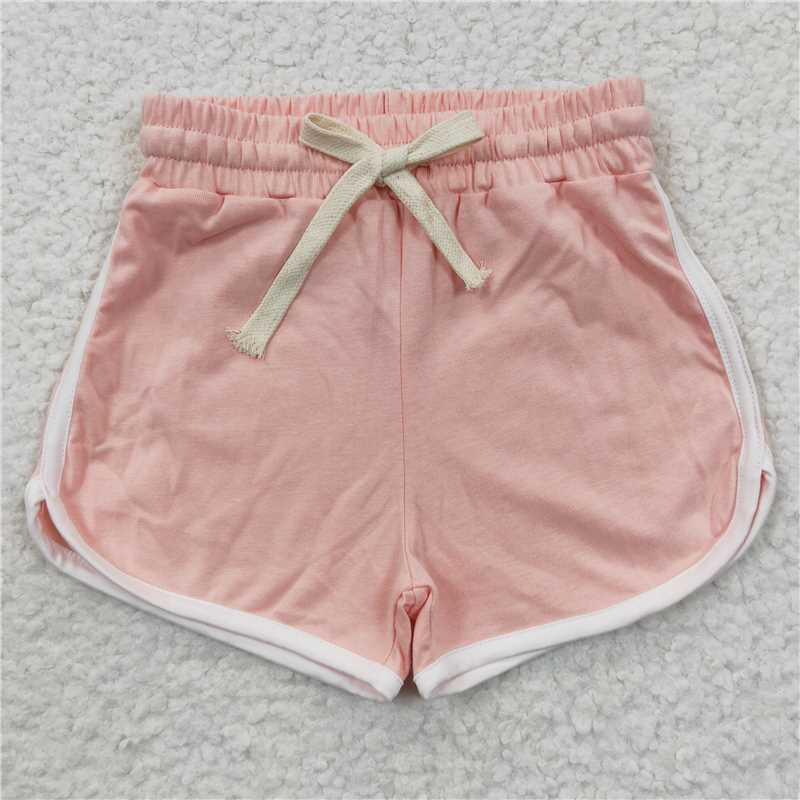 SS0096 Baby Girls Pink Summer Sports Design Shorts