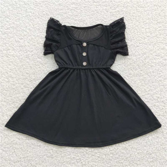 GSD0429 GSD0429 Black tulle flying sleeve dress