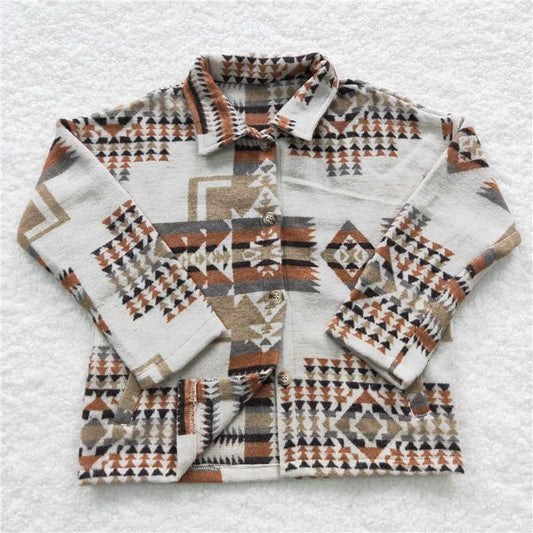 BT0279 Baby Kids Western Aztec Sibling Jackets Cardigans