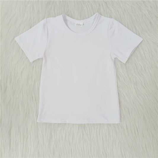 A10-1-1 White Solid T-shirt