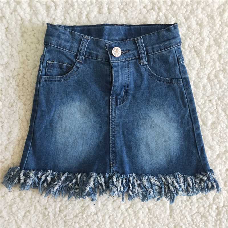 B6-23  Girl Blue Denim Skirts